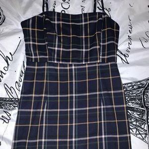 Forever 21 plaid bodycon dress